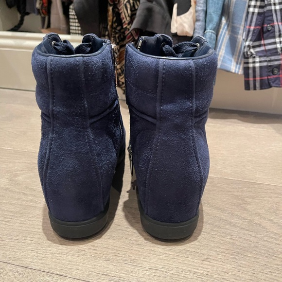 PRADA HIGH TOP SNEAKERS HALF-BOOTS WEDGE HEEL - Picture 4 of 4